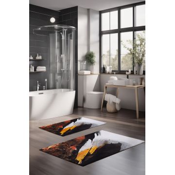 Set covorase de baie, Cartwright, CT-5016, Poliester, Multicolor