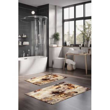 Set covorase de baie, Cartwright, CT-5017, Poliester, Multicolor