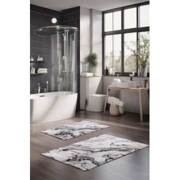 Set covorase de baie, Cartwright, CT-5021, Poliester, Multicolor