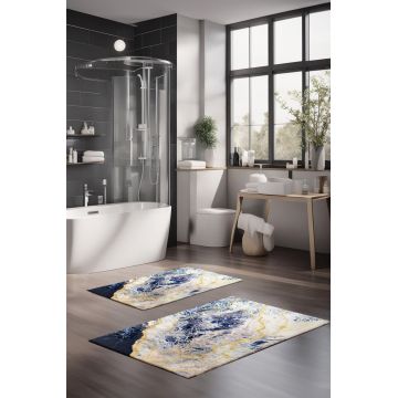 Set covorase de baie, Cartwright, CT-5022, Poliester, Multicolor