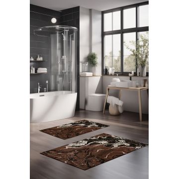 Set covorase de baie, Cartwright, CT-5032, Poliester, Multicolor