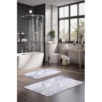 Set covorase de baie, Cartwright, CT-5034, Poliester, Multicolor