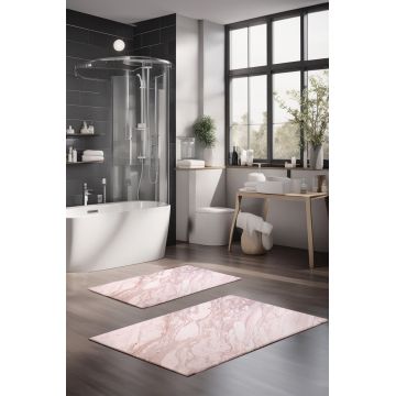 Set covorase de baie, Cartwright, CT-5034, Poliester, Multicolor