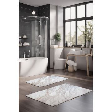 Set covorase de baie, Cartwright, CT-5034, Poliester, Multicolor