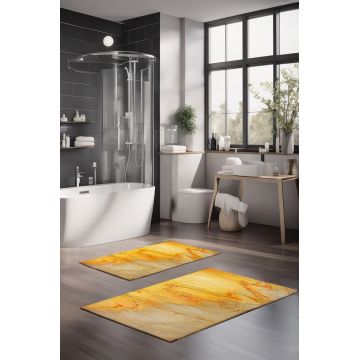 Set covorase de baie, Cartwright, CT-5037, Poliester, Multicolor