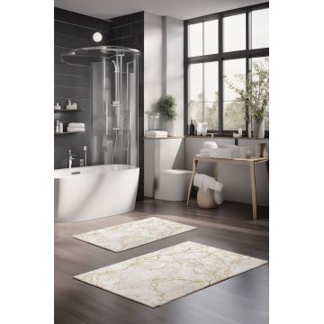 Set covorase de baie, Cartwright, CT-5038, Poliester, Multicolor