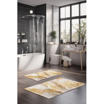 Set covorase de baie, Cartwright, CT-5040, Poliester, Multicolor