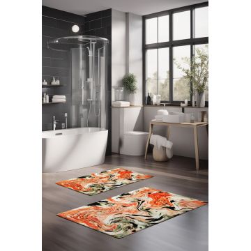 Set covorase de baie, Cartwright, CT-5042, Poliester, Multicolor