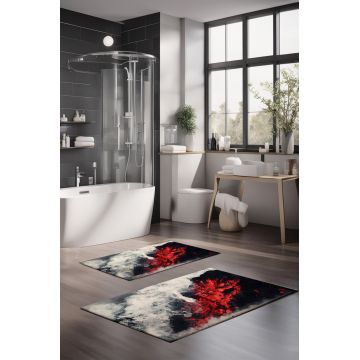 Set covorase de baie, Cartwright, CT-5044, Poliester, Multicolor