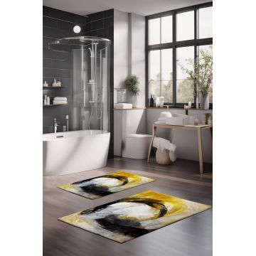 Set covorase de baie, Cartwright, CT-5045, Poliester, Multicolor