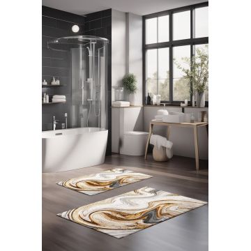 Set covorase de baie, Cartwright, CT-5046, Poliester, Multicolor