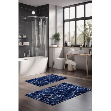 Set covorase de baie, Cartwright, CT-5055, Poliester, Multicolor