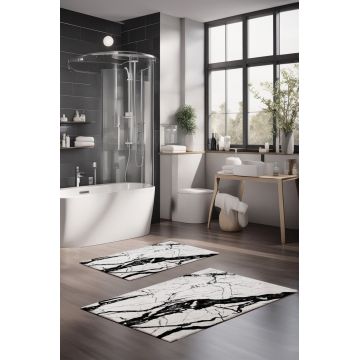 Set covorase de baie, Cartwright, CT-5057, Poliester, Multicolor