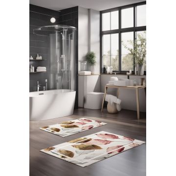 Set covorase de baie, Cartwright, CT-5061, Poliester, Multicolor