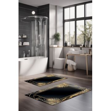 Set covorase de baie, Cartwright, CT-5062, Poliester, Multicolor