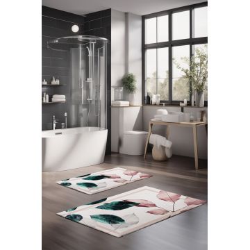 Set covorase de baie, Cartwright, CT-5064, Poliester, Multicolor