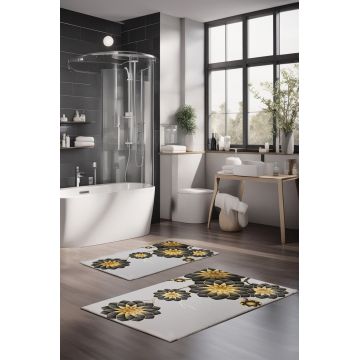 Set covorase de baie, Cartwright, CT-5065, Poliester, Multicolor