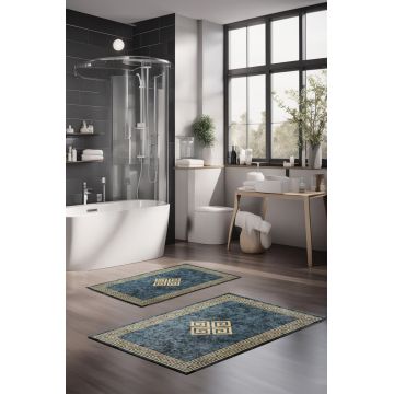 Set covorase de baie, Cartwright, CT-5069, Poliester, Multicolor