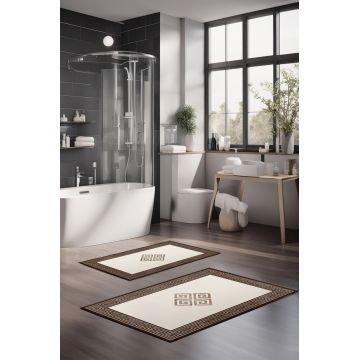 Set covorase de baie, Cartwright, CT-5071, Poliester, Multicolor