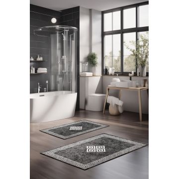 Set covorase de baie, Cartwright, CT-5072, Poliester, Multicolor