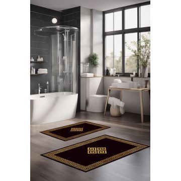 Set covorase de baie, Cartwright, CT-5073, Poliester, Multicolor