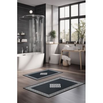 Set covorase de baie, Cartwright, CT-5074, Poliester, Multicolor