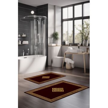 Set covorase de baie, Cartwright, CT-5075, Poliester, Multicolor