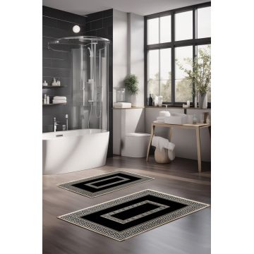 Set covorase de baie, Cartwright, CT-5078, Poliester, Multicolor