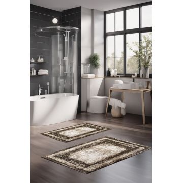 Set covorase de baie, Cartwright, CT-5082, Poliester, Multicolor Set covorase de baie, Cartwright, CT-5082, Poliester, Multicolor