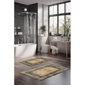 Set covorase de baie, Cartwright, CT-5083, Poliester, Multicolor