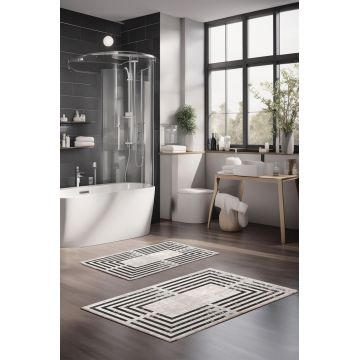 Set covorase de baie, Cartwright, CT-5090, Poliester, Multicolor