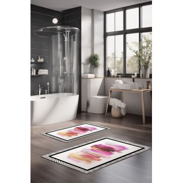 Set covorase de baie, Cartwright, CT-5092, Poliester, Multicolor