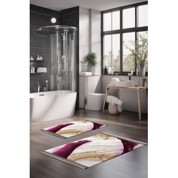 Set covorase de baie, Cartwright, CT-5093, Poliester, Multicolor