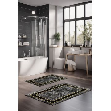 Set covorase de baie, Cartwright, CT-5102, Poliester, Multicolor