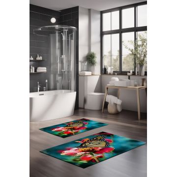 Set covorase de baie, Cartwright, CT-5103, Poliester, Multicolor