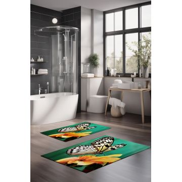 Set covorase de baie, Cartwright, CT-5104, Poliester, Multicolor