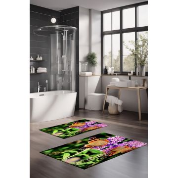 Set covorase de baie, Cartwright, CT-5111, Poliester, Multicolor