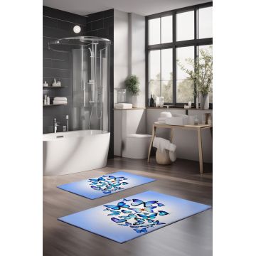 Set covorase de baie, Cartwright, CT-5113, Poliester, Multicolor