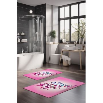 Set covorase de baie, Cartwright, CT-5114, Poliester, Multicolor