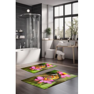 Set covorase de baie, Cartwright, CT-5117, Poliester, Multicolor