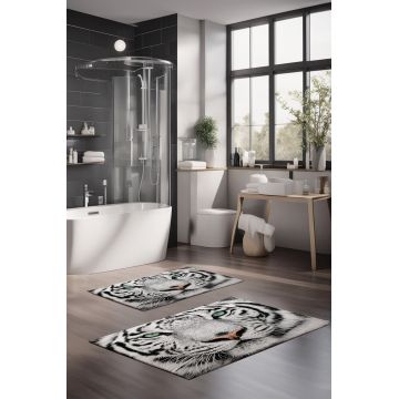 Set covorase de baie, Cartwright, CT-5118, Poliester, Multicolor