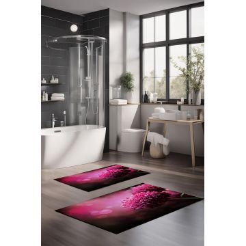 Set covorase de baie, Cartwright, CT-5121, Poliester, Multicolor