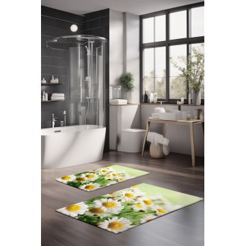 Set covorase de baie, Cartwright, CT-5124, Poliester, Multicolor