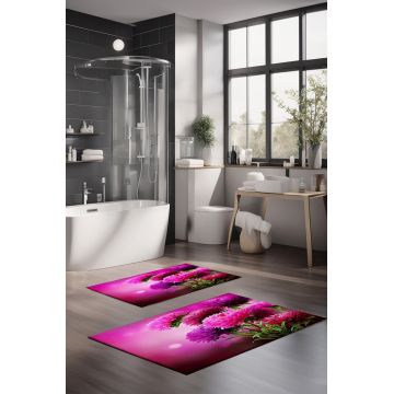 Set covorase de baie, Cartwright, CT-5127, Poliester, Multicolor