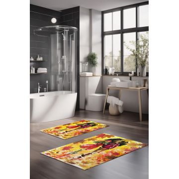 Set covorase de baie, Cartwright, CT-5129, Poliester, Multicolor