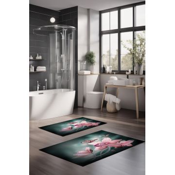Set covorase de baie, Cartwright, CT-5130, Poliester, Multicolor