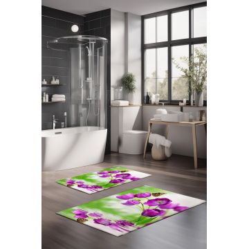 Set covorase de baie, Cartwright, CT-5133, Poliester, Multicolor