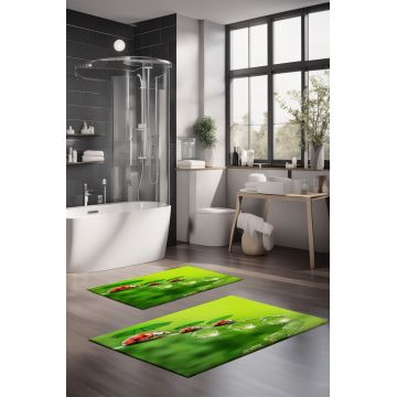 Set covorase de baie, Cartwright, CT-5134, Poliester, Multicolor