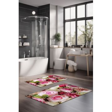 Set covorase de baie, Cartwright, CT-5135, Poliester, Multicolor