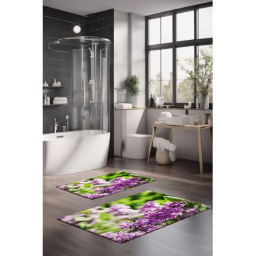 Set covorase de baie, Cartwright, CT-5143, Poliester, Multicolor